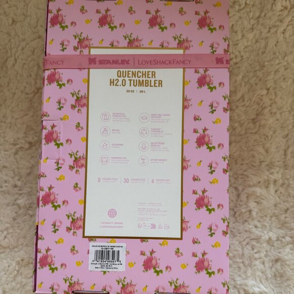 LoveShackFancy x Stanley 20 oz Quencher H.20 Tumbler BNIB - Picture 3 of 7